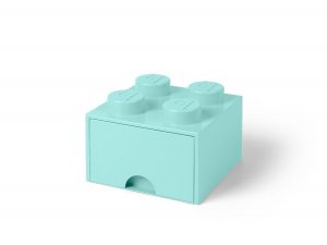 lego 5005714 4 stud aqua light blue storage brick drawer
