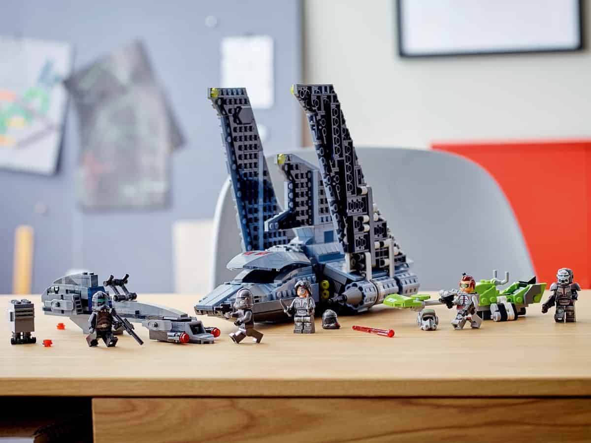Display case Frame for Lego Star Wars The Bad Batch 75314 minifigures 27cm 