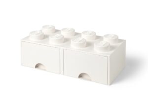 lego 5006209 8 stud brick drawer white