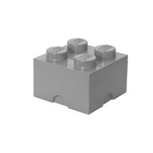 LEGO 5007073 4-Stud Storage Brick – Medium Stone Gray