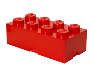 lego 5006867 8 stud storage brick red