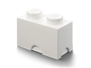 LEGO 5006869 2-Stud Storage Brick – White