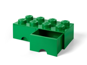 lego 5006872 8 stud brick drawer green