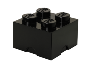 LEGO 5006930 4-Stud Storage Brick – Black
