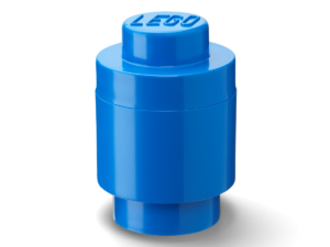 lego 5006998 1 stud round storage brick blue