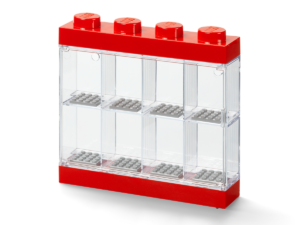 lego 5006151 8 minifigure display case red