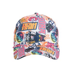 twill baseball cap with aop print 5008003