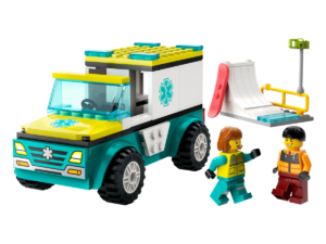 LEGO Emergency Ambulance and Snowboarder 60403
